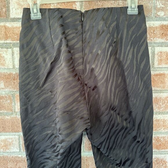 Rag & Bone Simone Pants Zebra Print Jacquard Black Size 4 - Picture 9 of 11